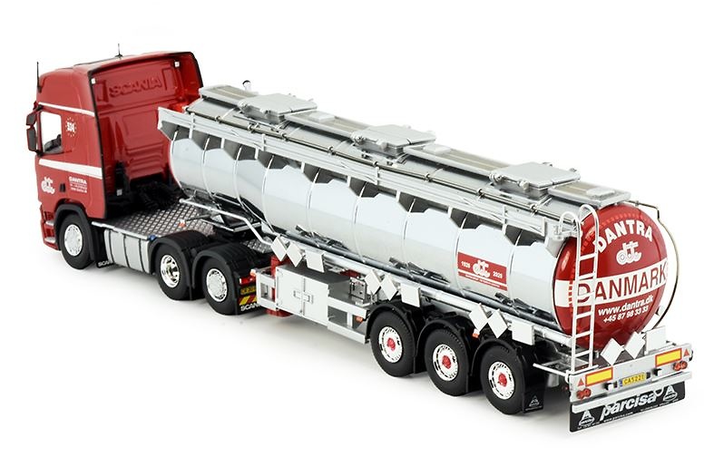 Scale model truck Scania Next Gen R500 Highline tank trailer Dantra Tekno 85676 scale 1